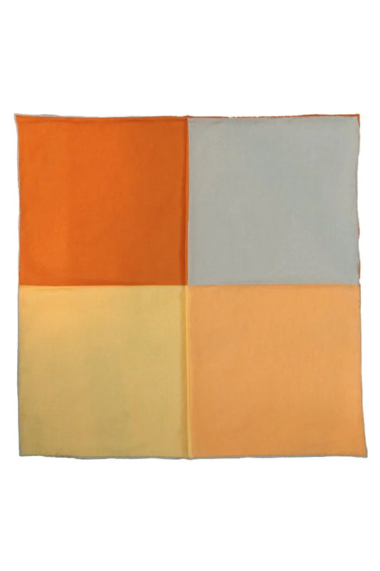 Silk & Cotton Blend Quad Pocket Square-10