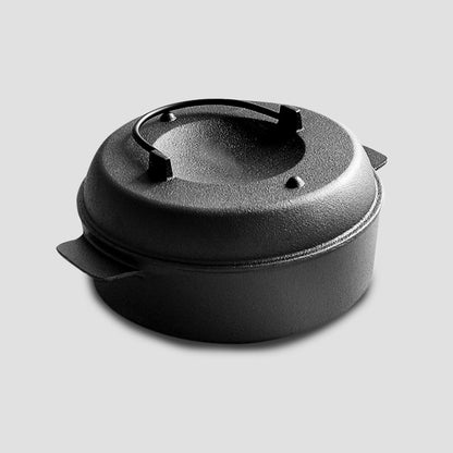 NNEAGS 28cm Cast Iron Dutch Oven Pre-Seasoned Cast Iron Pot with Lid