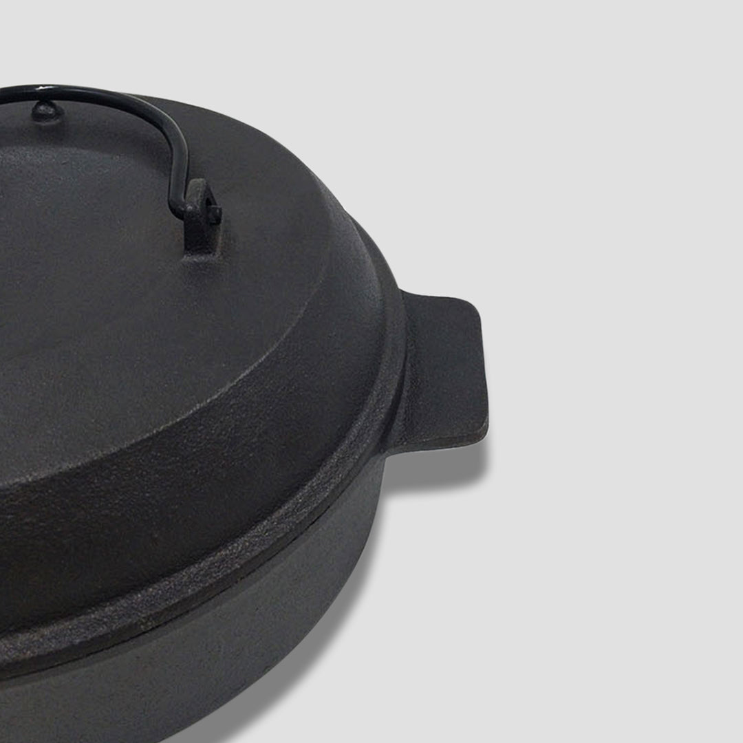 NNEAGS 28cm Cast Iron Dutch Oven Pre-Seasoned Cast Iron Pot with Lid