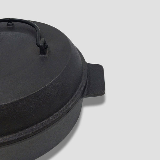 NNEAGS 28cm Cast Iron Dutch Oven Pre-Seasoned Cast Iron Pot with Lid