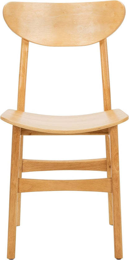 Home Lucca Retro Natural Dining Chair, Set of 2, Wood