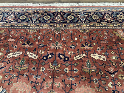 Indo Persian Heriz Rug 10x15, Allover Pattern, Large Wool Handmade Rug-2