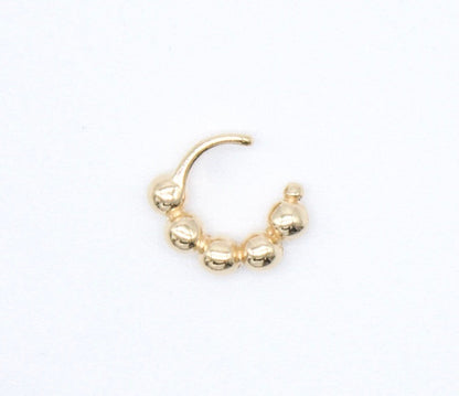 Gold Filled Gold Beads Cuff Earring