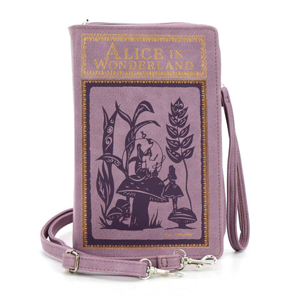 Alice in Wonderland Book Handbag - LAVENDER
