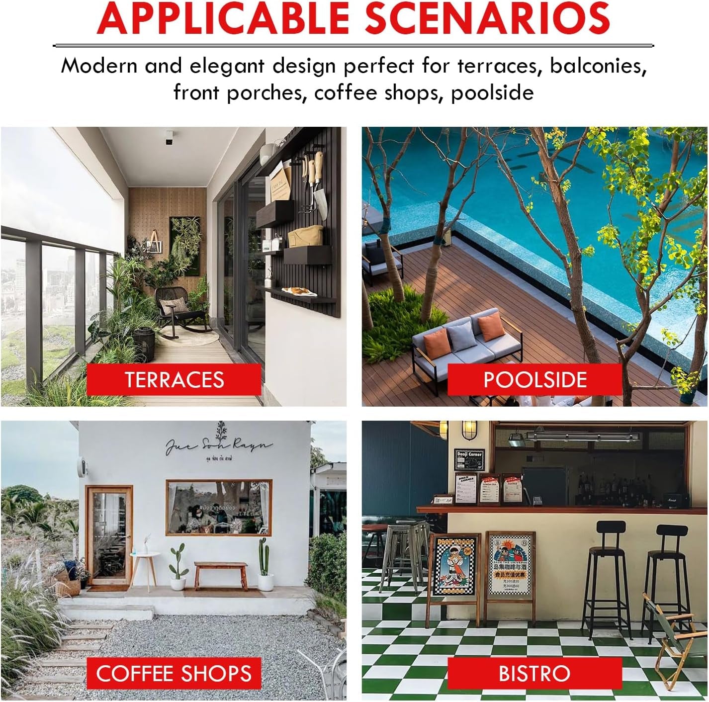 Acapulco Patio Bistro Set 3-Piece Outdoor Furniture Set All-Weather Woven Rope Patio Conversation Set with Glass Top Table and 2 Chairs (White)-3