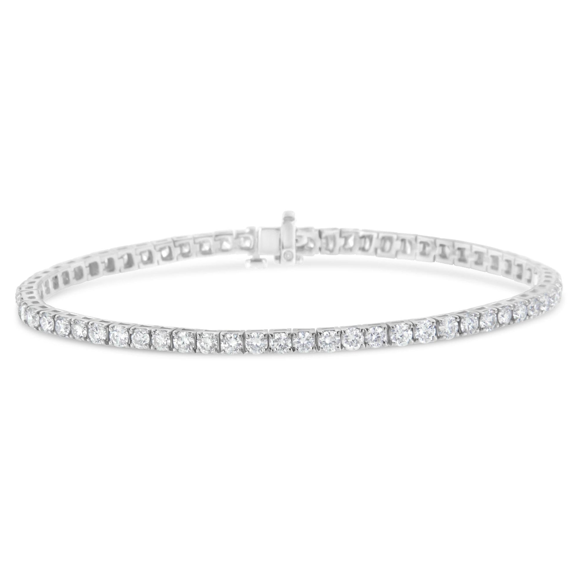 IGI Certified Diamond 14K White Gold Classic 7” Tennis Bracelet - Choice of Carat Weights-1
