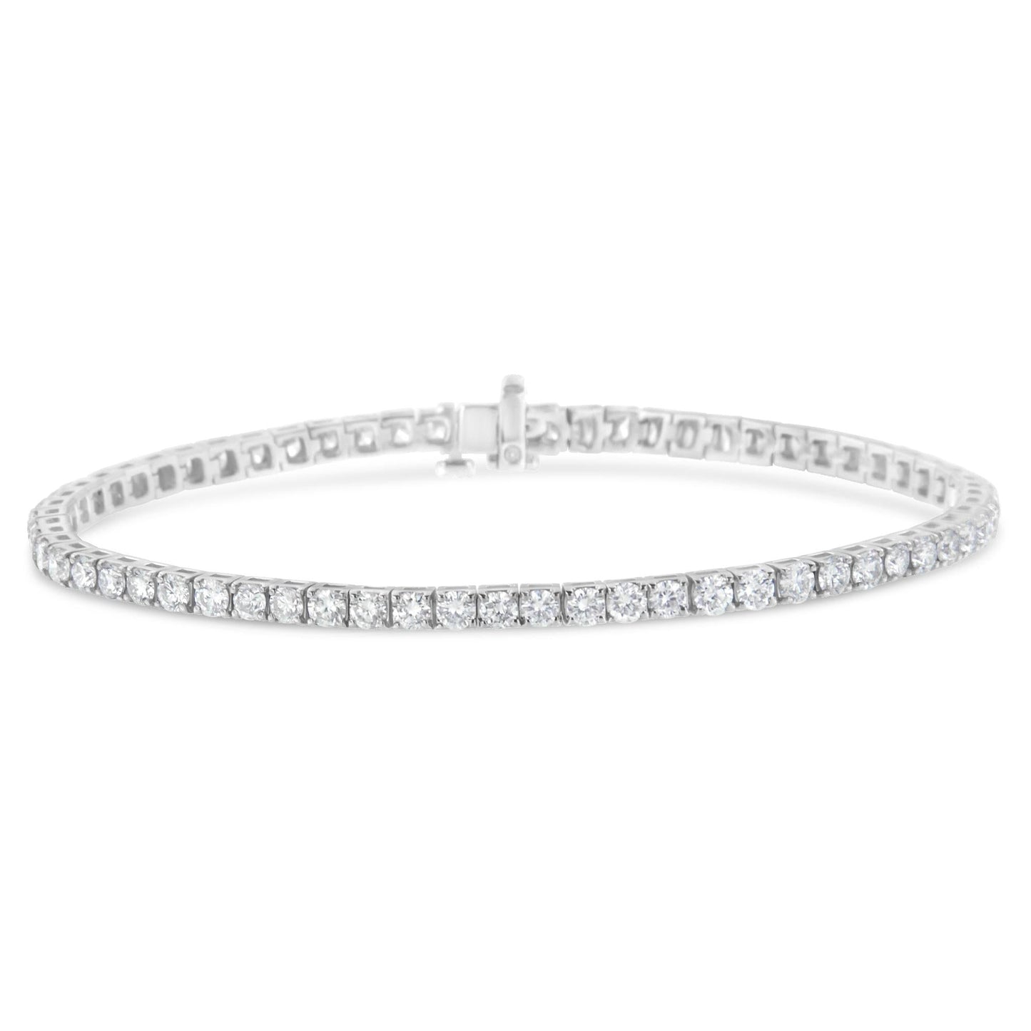 IGI Certified Diamond 14K White Gold Classic 7” Tennis Bracelet - Choice of Carat Weights-3