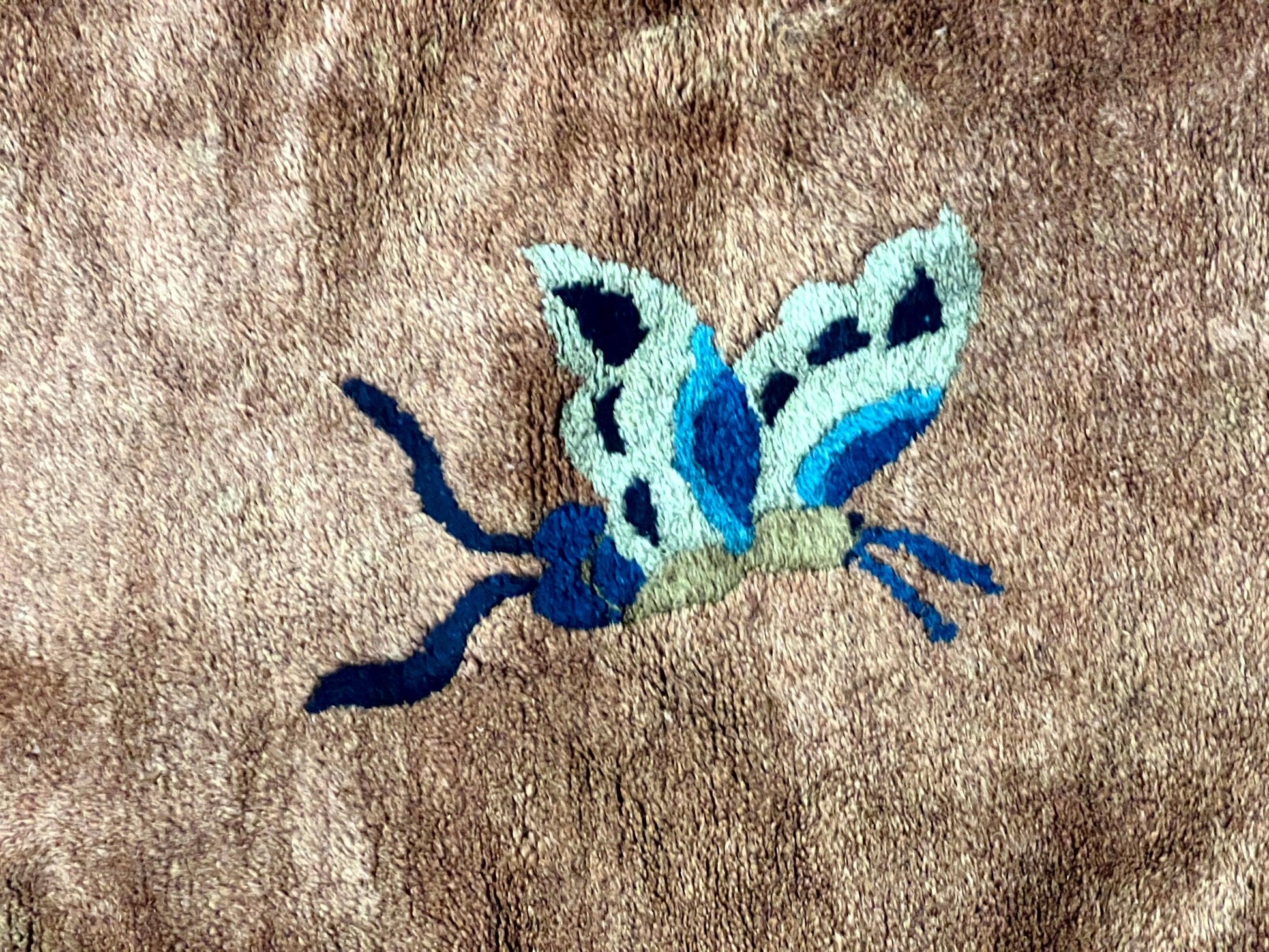 Antique Chinese Wool Rug 9x12, Large Peking Carpet, Handmade, Nichols Rug-3