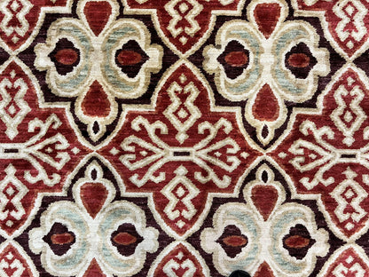 Portuguese Rug 9x12, Vintage Carpet, Handmade Wool Rug