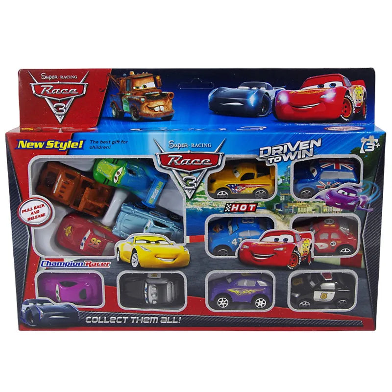 Disney Pixar Cars Lightning McQueen Toy Set (12Pcs)-4