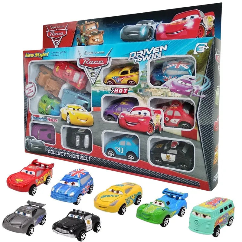Disney Pixar Cars Lightning McQueen Toy Set (12Pcs)-2