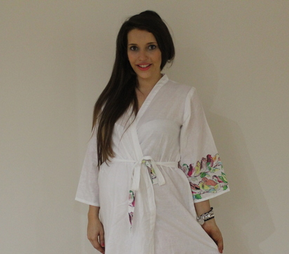 White Sparrows Maternity Hospital Gown-0