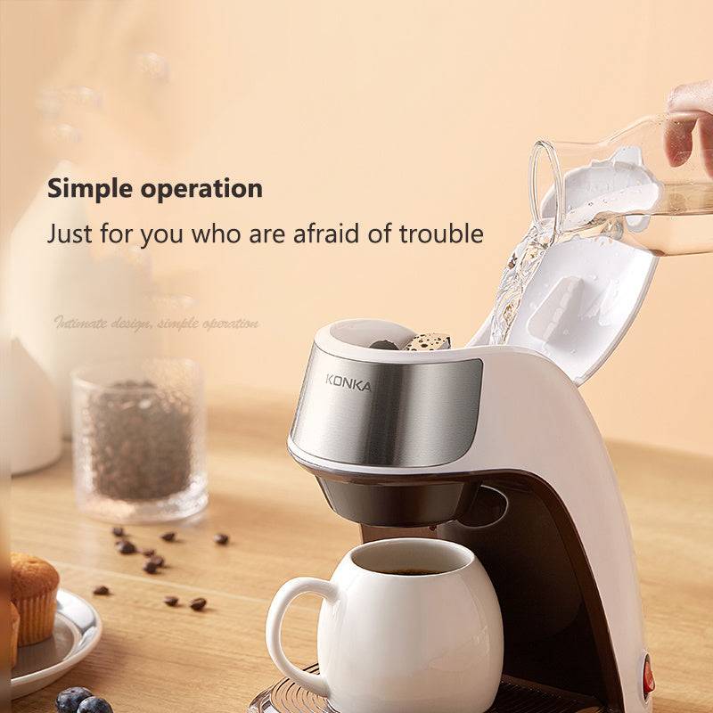 Compact Automatic Coffee Maker – Small Home & Office | Free Ceramic Cup Included