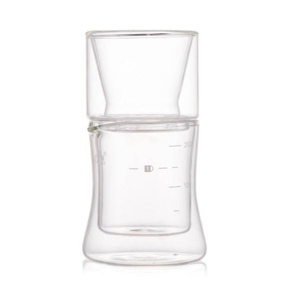 Double Glass Cake Type Coffee Pot Creation