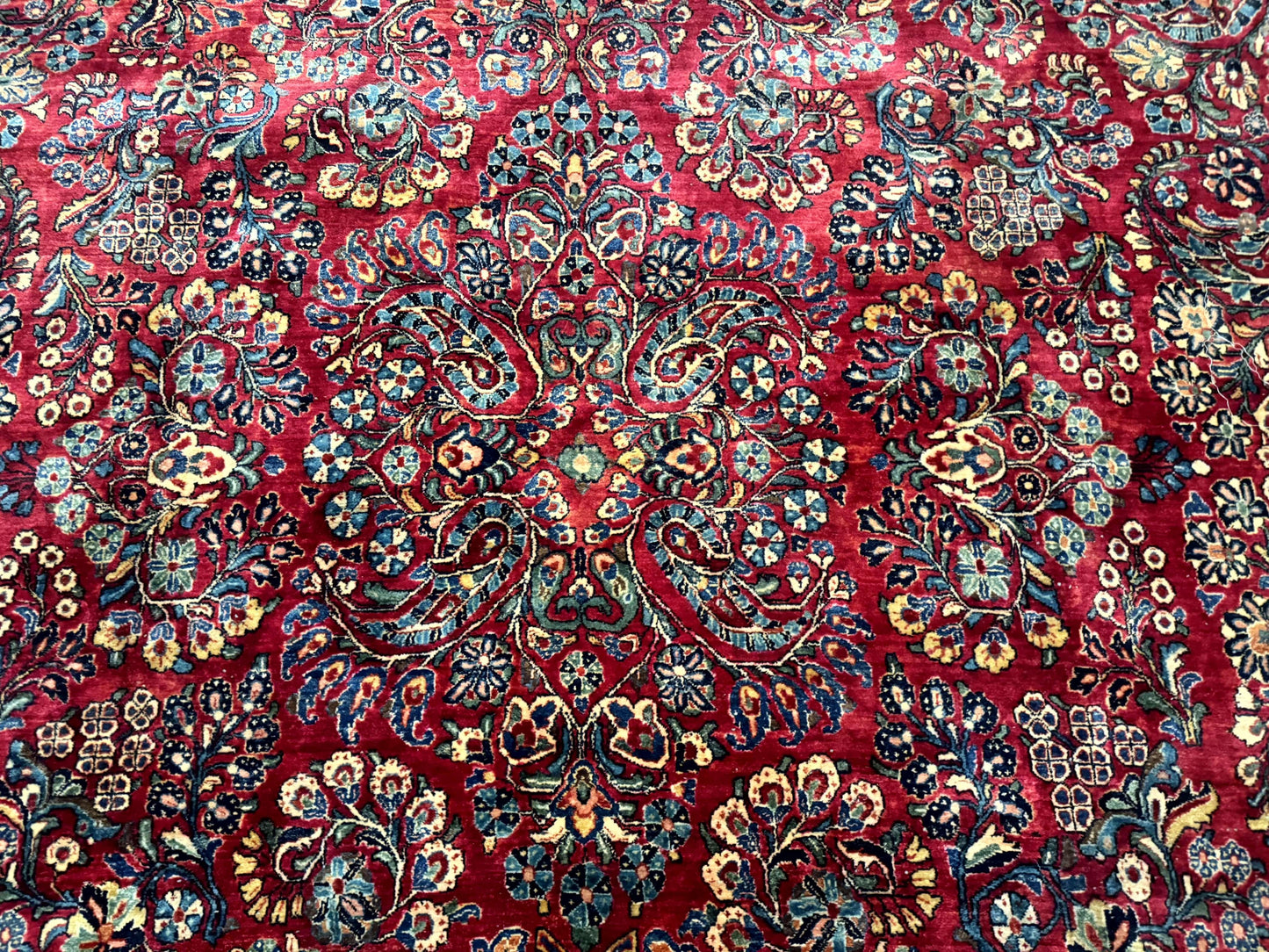Palace Size Antique Persian Sarouk Rug 12x18-3