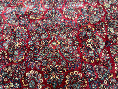 Palace Size Antique Persian Sarouk Rug 12x18-3