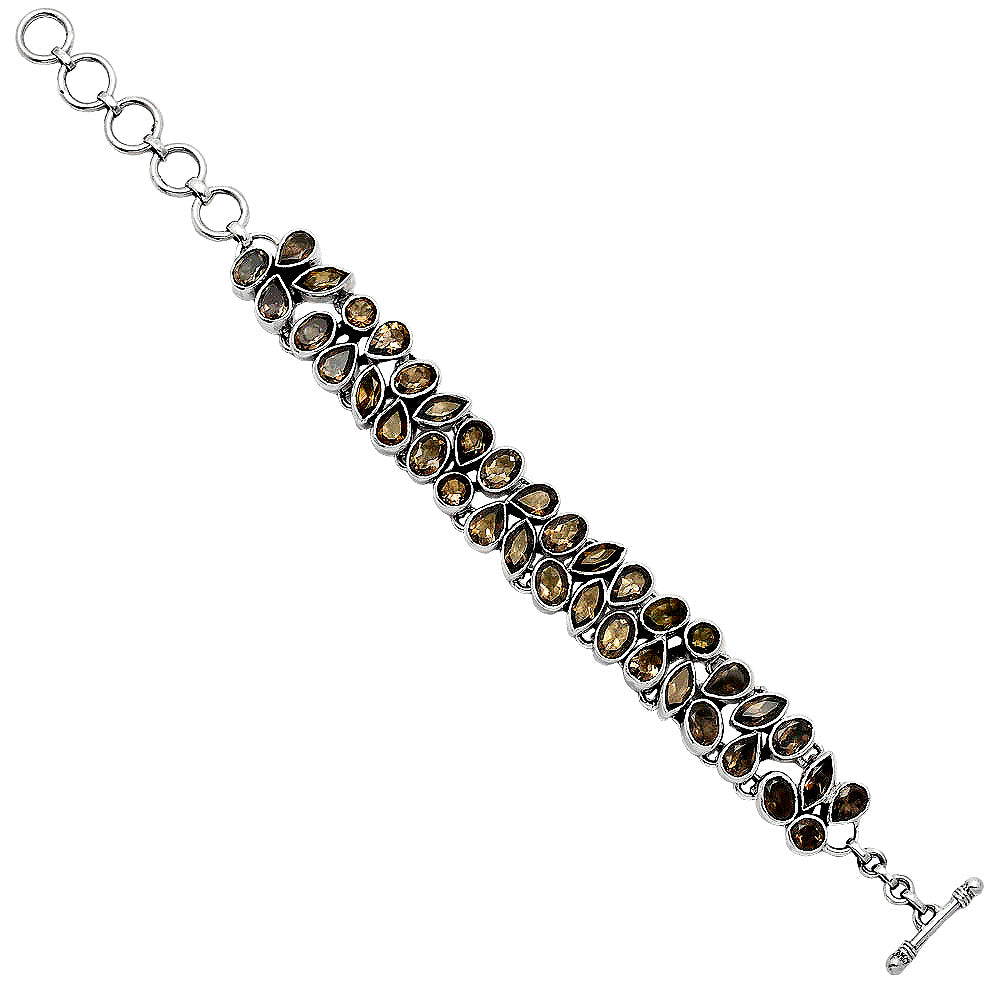 Natural Smoky Quartz - Brazil Bracelet B-1045 17-EB10080