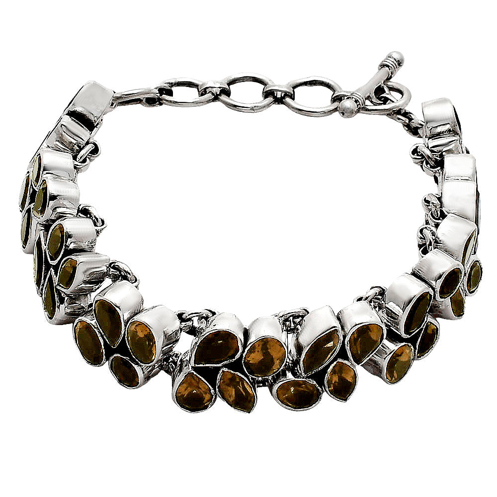 Natural Smoky Quartz - Brazil Bracelet B-1045 17-EB10080