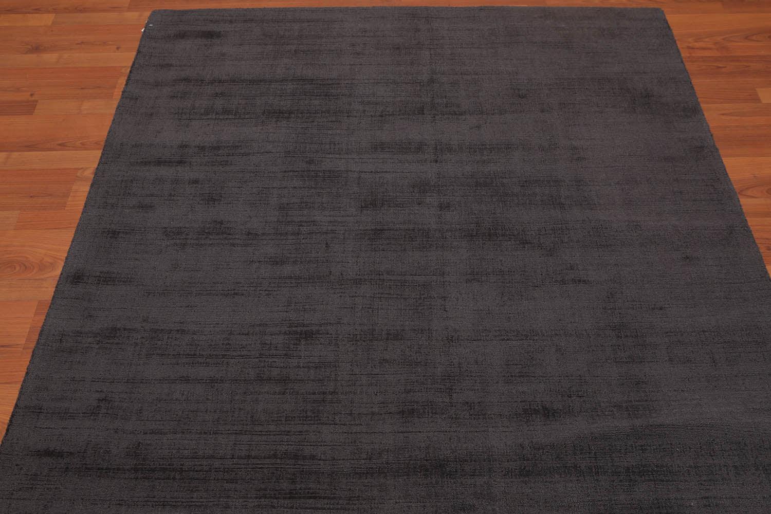 4'8" x 6’7" Handmade 100% Viscose loop & cut textured Pile Area rug Charcoal-2