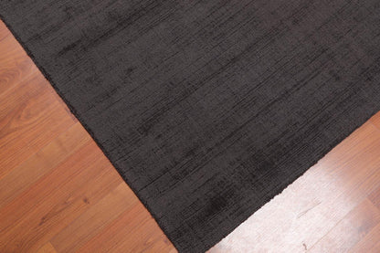 4'8" x 6’7" Handmade 100% Viscose loop & cut textured Pile Area rug Charcoal-3