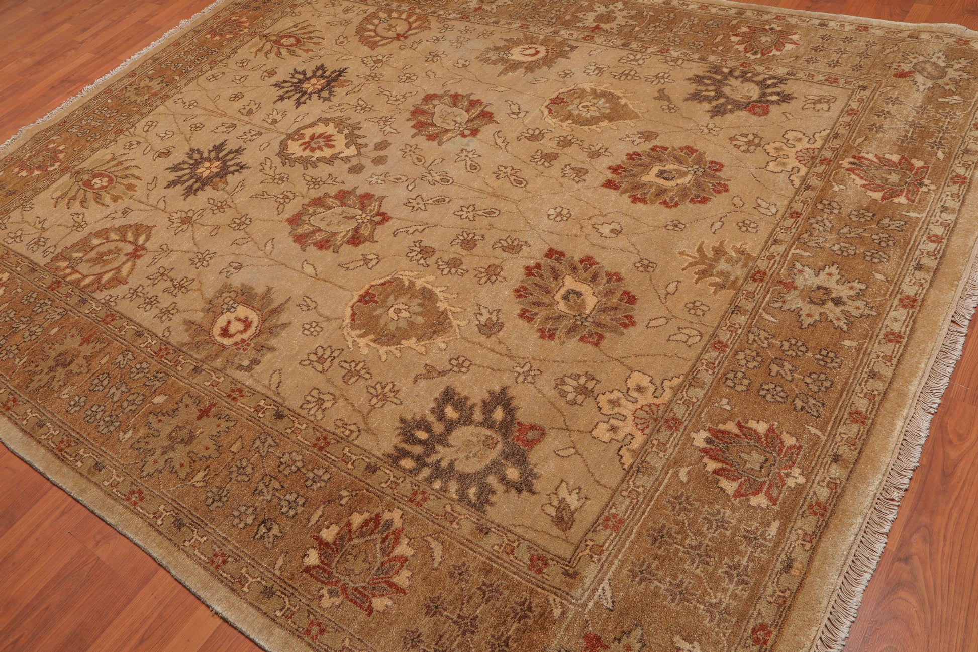 8’5" x 911" Hand Knotted Peshawar Stone Wash Traditional Oriental Area rug Beige-1