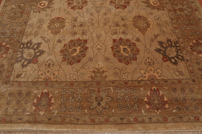 8’5" x 911" Hand Knotted Peshawar Stone Wash Traditional Oriental Area rug Beige-4