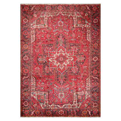9'7'' x 13'5'' Antique Hand Knotted 100% Wool Herizz Oriental Area Rug Red-2