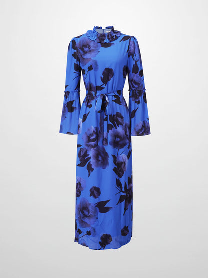 Shift Maxi Dress-Cobalt Blue