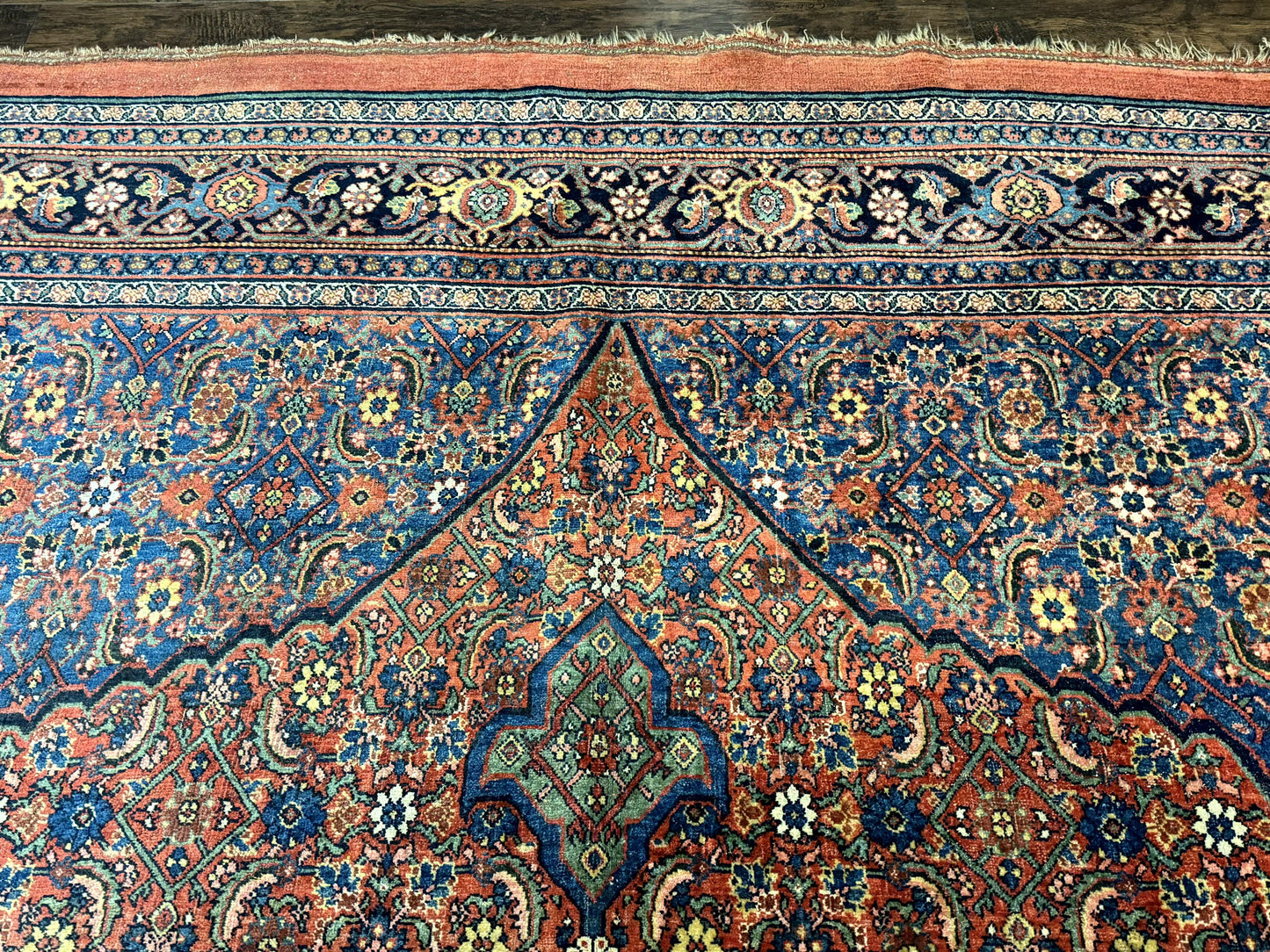 Antique Persian Bijar Rug 7x15-2