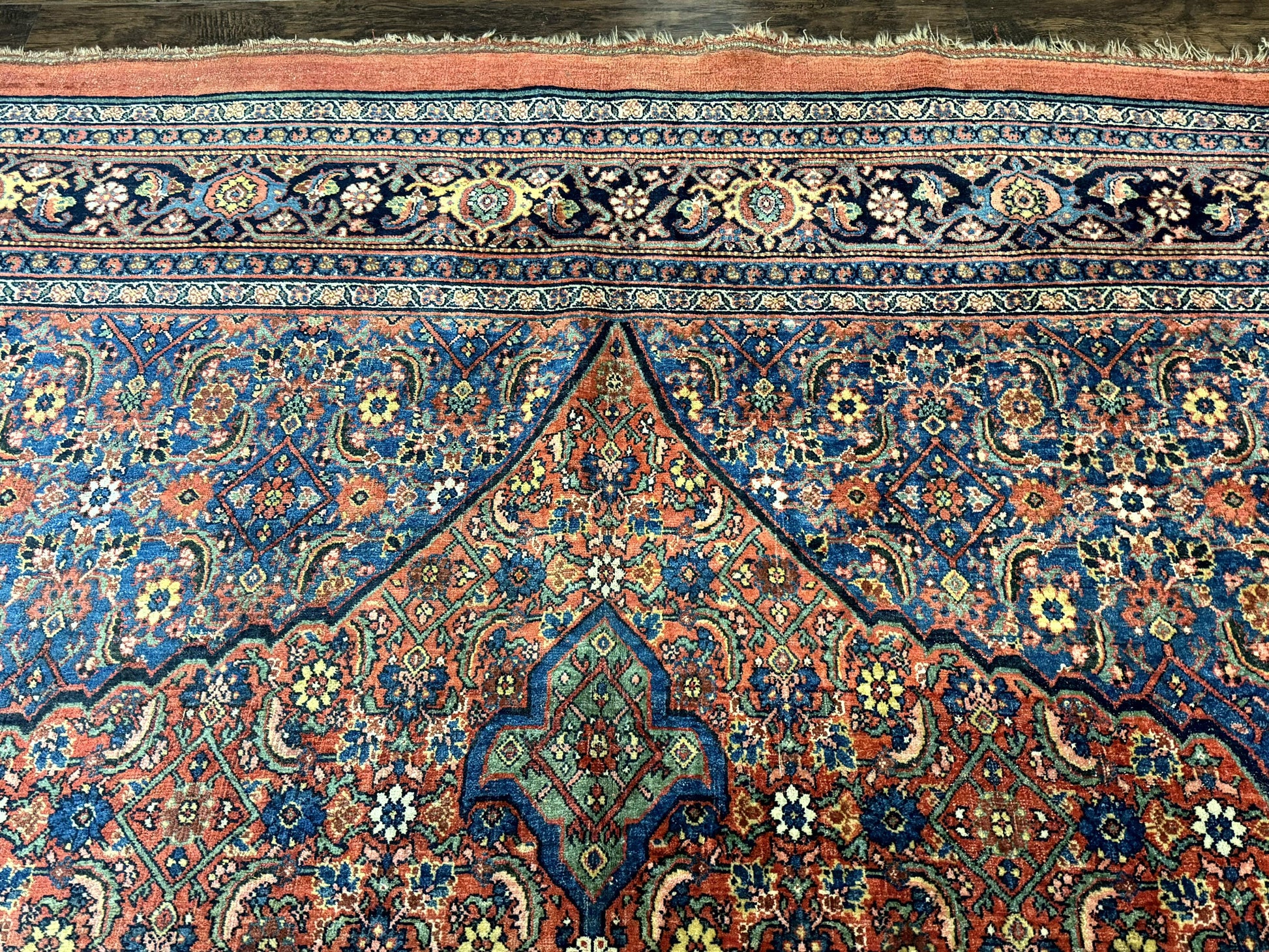 Antique Persian Bijar Rug 7x15-2