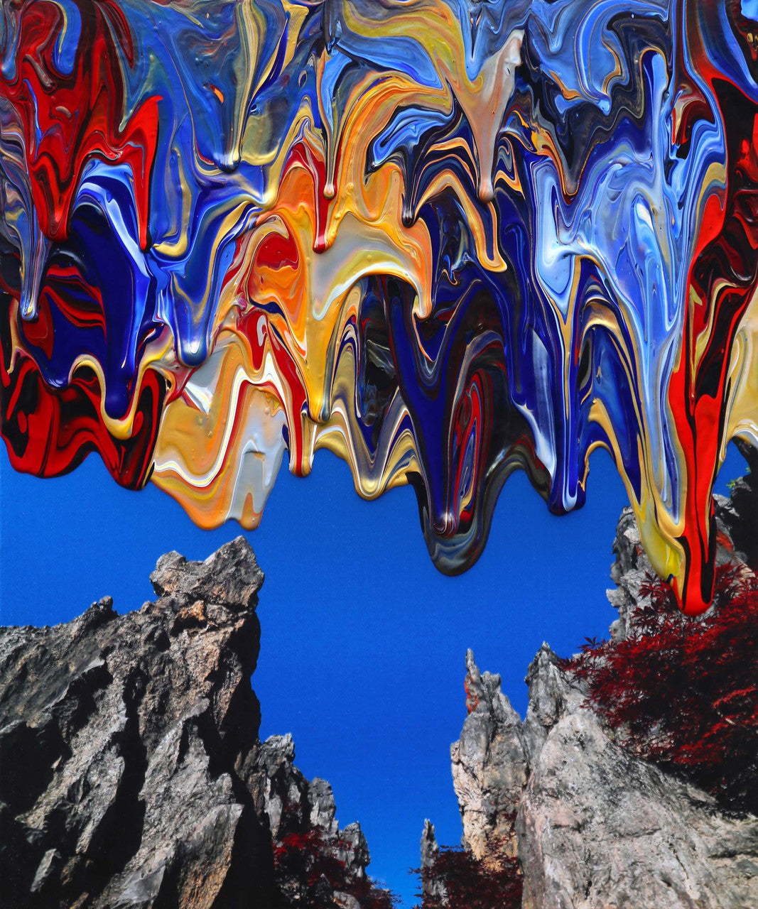 Antonio Wehrli Gravity Paint Drip Bracelet: Art into Jewelry-Sterling Silver