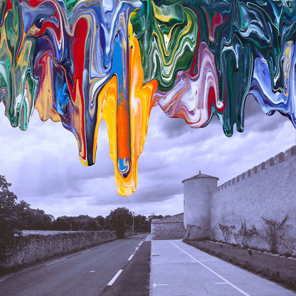 Antonio Wehrli Gravity Paint Drip Bracelet: Art into Jewelry-Sterling Silver