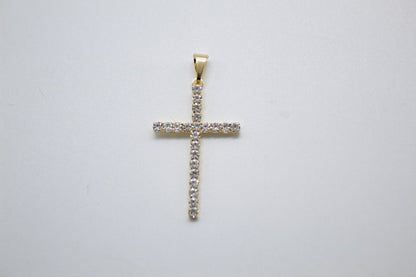 CZ 18K Gold Filled Cross (A148)(A143)