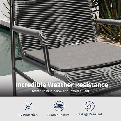 Stylish Four Piece Patio Furniture Set for Outdoor Comfort