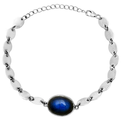 Premium Blue Fire Labradorite - Madagascar Bracelet B-1044 24-EB10109