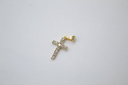 CZ 18K Gold Filled Cross (A148)(A143)
