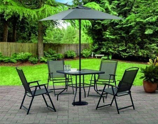NEW Albany Lane 6-Piece Folding Dining Set, Multiple Colors (Grey)-0