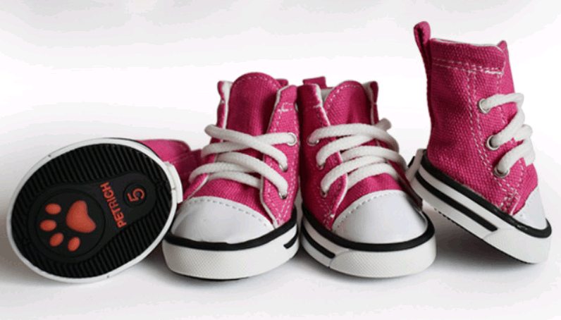 Stylish Denim Canvas Dog Shoes: Trendy, Waterproof, And Non-Slip