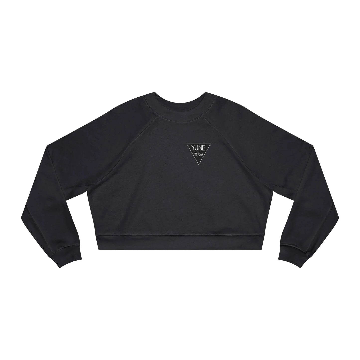 Cropped Fleece Pullover - Yune Yoga Logo Design-3