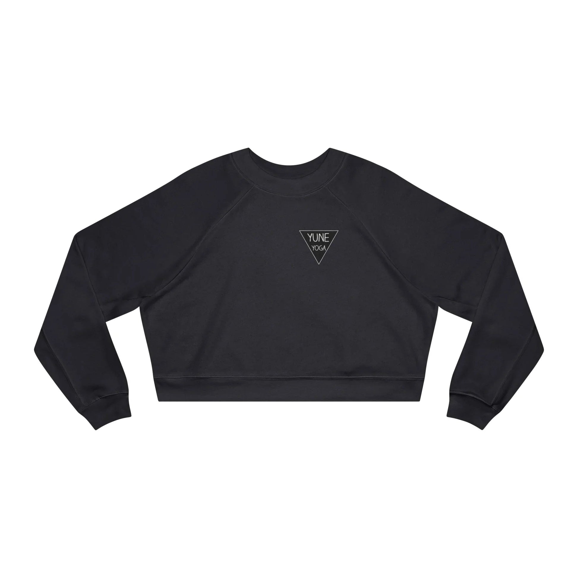 Cropped Fleece Pullover - Yune Yoga Logo Design-3
