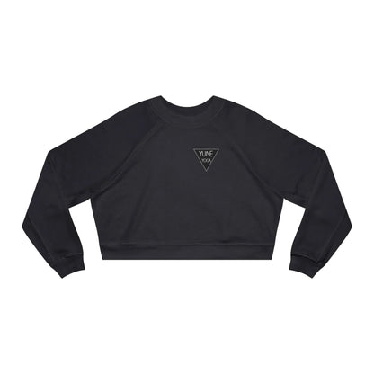 Cropped Fleece Pullover - Yune Yoga Logo Design-3