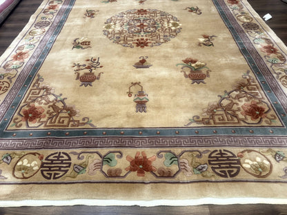 Chinese Wool Rug 8x12, Chinese 90 Line Rug