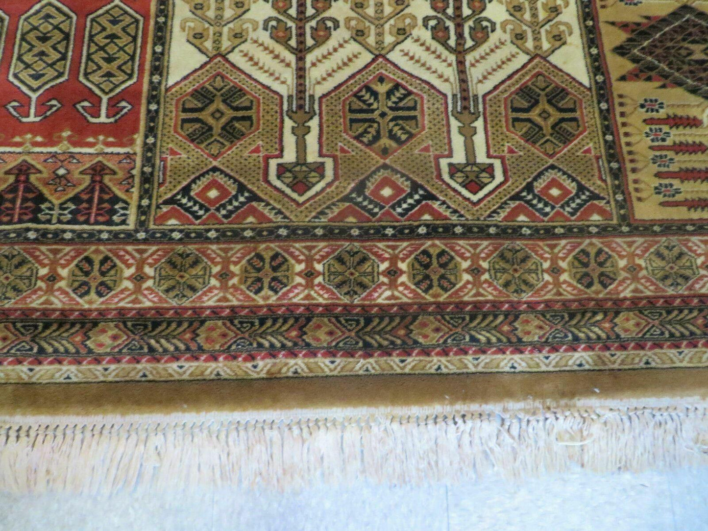 Couristan Rug 10x14, Large Belgium Power Loomed Wool Carpet 10 x 14 ft, Brown Tan Cream Oriental Rug, Living Room Rug, Large Area Rug-4