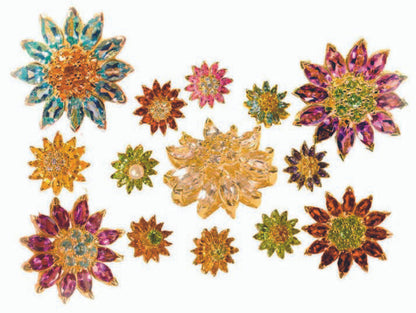 Gemstone Daisy earrings, Inter-changeable Stone Centers, 18K Gold & Semi-precious. Any gem available.-4