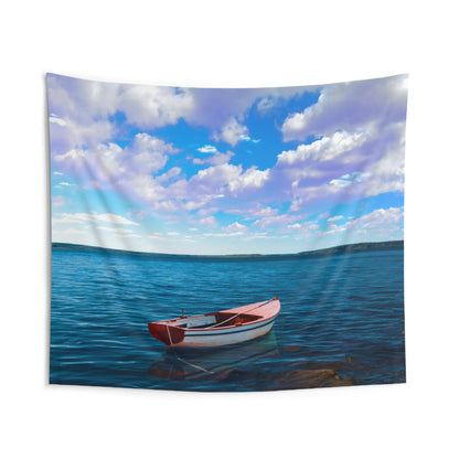 Sea Boat Tapestry