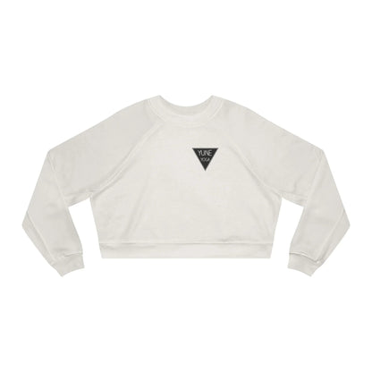Cropped Fleece Pullover - Yune Yoga Logo Design-1