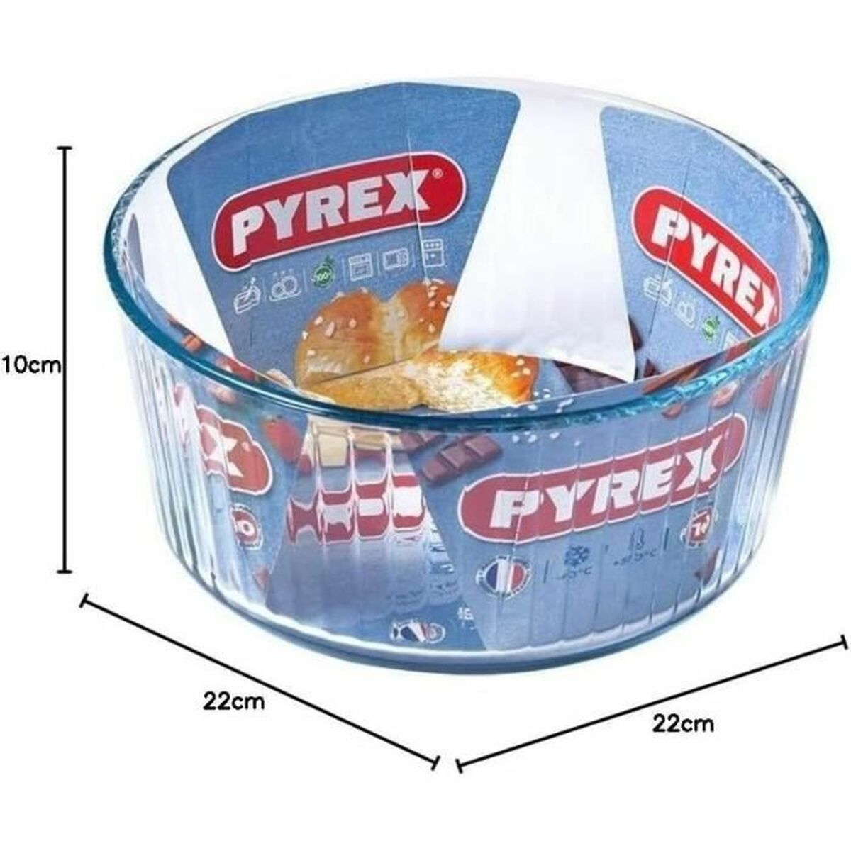 Baking Mould Pyrex Transparent