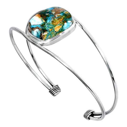 Premium Quality Spiny Oyster Turquoise Cuff Bangle Bracelet B-1013 32-EB10335