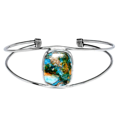 Premium Quality Spiny Oyster Turquoise Cuff Bangle Bracelet B-1013 32-EB10335