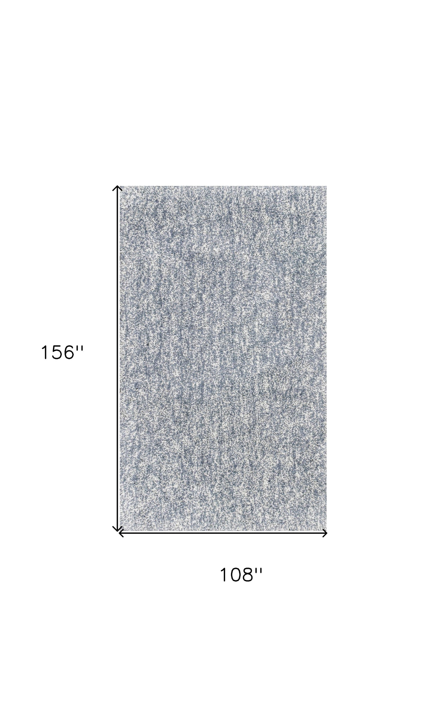 9' X 13' Slate Blue And Ivory Abstract Hand Woven Area Rug